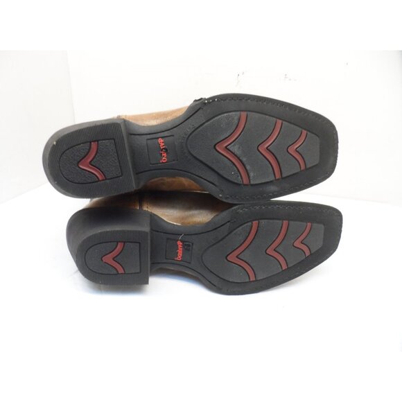 Laredo Men's 10" Seaver Square Toe Western Cowboy Boots 68328 Tan/Blue Size 9D - Picture 5 of 8